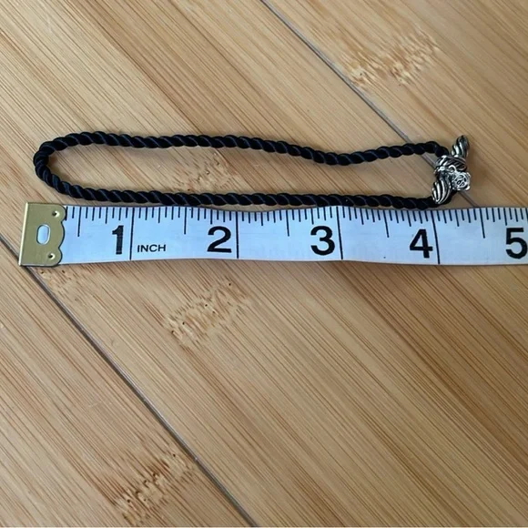 Authentic David Yurman Rob Adjustable Black Silver Bracelet Jewelry NWOT - Picture 5 of 5